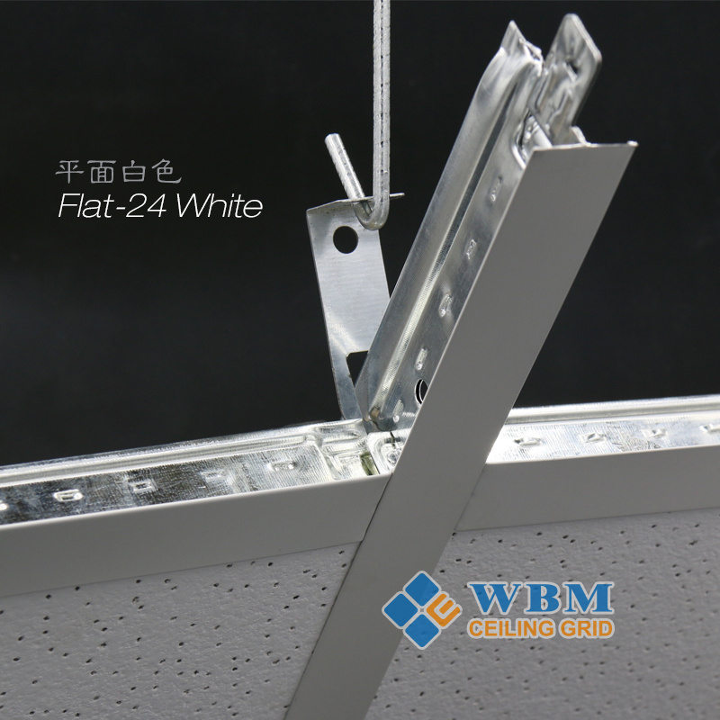 Ceiling Grid Components False Suspended Galvanized Steel Flat Ceiling T Grid/Ceiling frames Flat Laser surface