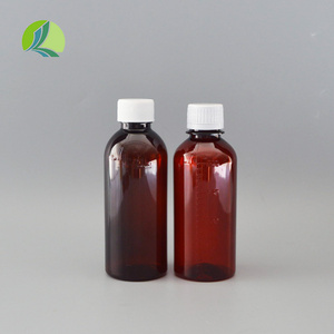 Wholesale 200ml Plastic PET Brown Medicine Liquid Cough Syrup Pharmaceutical Bottle