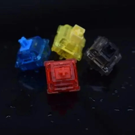 GATERON INK V2 Red/Black/Blue/Yellow Gaming Linear 45g Customized 5pin Mechanical Keyboard Switch High-end transparent switch