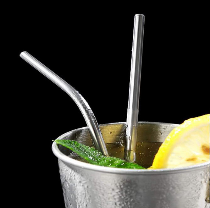 Stainless Steel Straws Set Reusable Drinking Straws Ultra Long Drinking Metal Straws For Cold Beverage