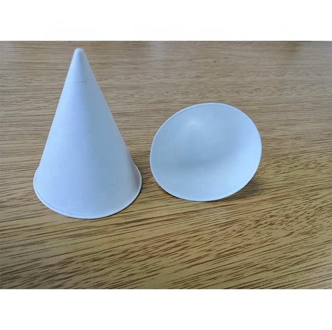 3.7oz Paper Snow Cone Cups Disposable Funnel Wax Coated Shaved Ice Cups