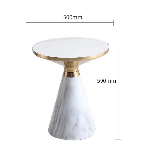 Hot Sale Most Popular Luxury Metal Round Sofa Side Table Decorate for Living Room / Bedroom /Entry /Hallway Movable End Table