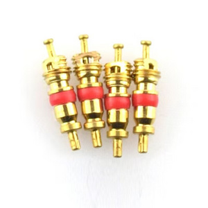 Wheelsky Hot Sale Brass Tire Valve Core Nickel Plated Tubeless Stem for Car and Truck Large Bore Replacement