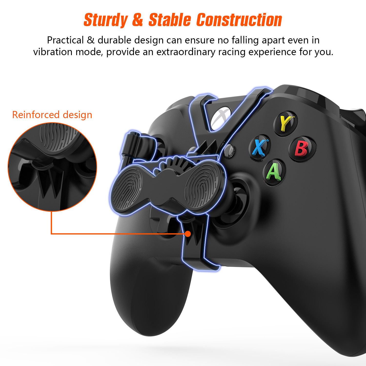 Newest Precision Racing Game Assist Motion Control Steering Wheel for Xbox Series Controller