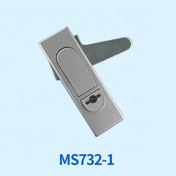 Hot selling push button plane lock MS732-1 Zinc alloy electronic cabinet door flat lock