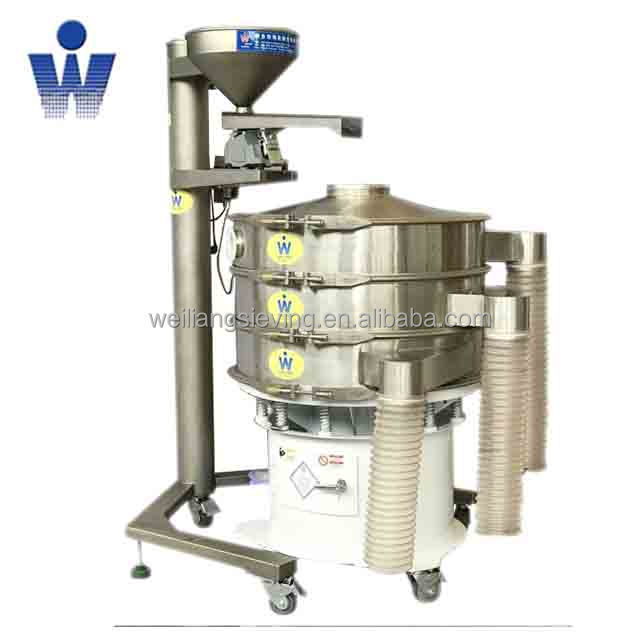 Sweco type ultrasonic shaker for sieving fine powder