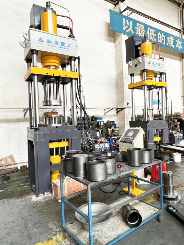 stretching hydraulic press for sheet metal stretching and forming Deep drawing steel utensils pot making hydraulic press machine