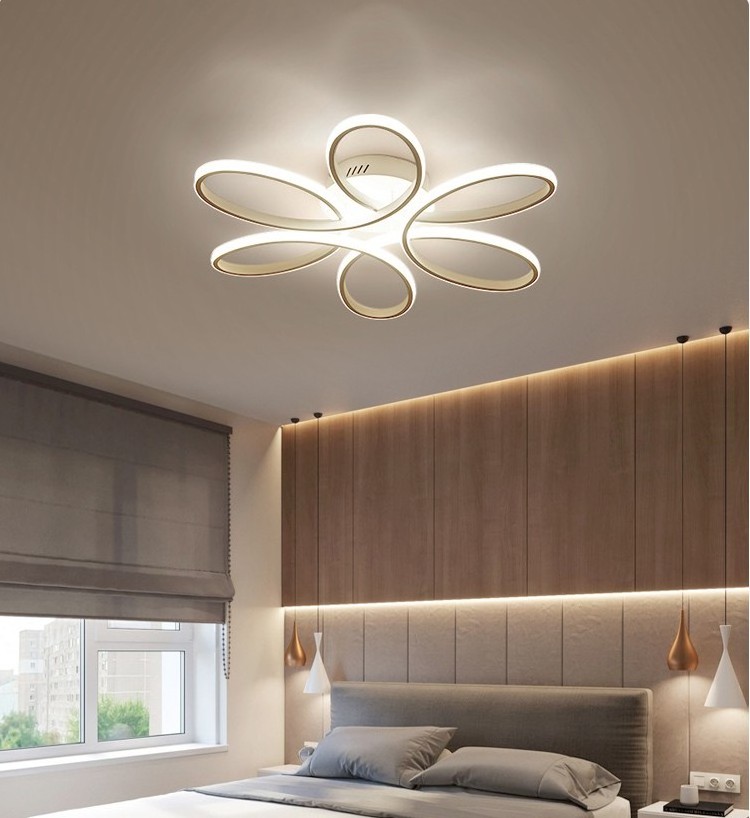 aluminium flower style modern led ceiling lamp lighting for home bedroom lights art deco with ce vde etl approve Driver