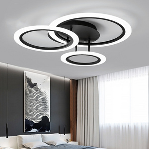 2023 New Design Led Ceiling Light Indoor Flush Mount Ceiling Lights Brushed Nickel for Living Room Bedroom