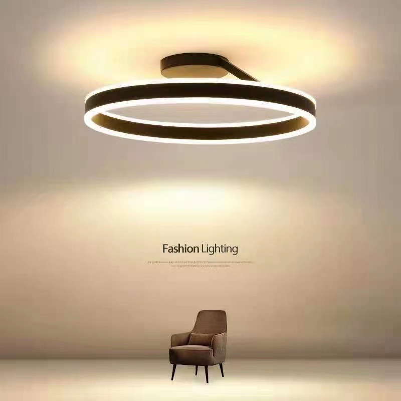 Bedroom LED ceiling lamp simple modern study room dining room creative Nordic round lamps indoor pendant lamp