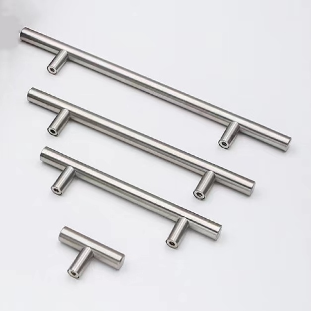 T Handle Concealed Closet Kitchen Furniture Stainless Steel Cabinets Handles Long T Bar Lever Pull Door Handle