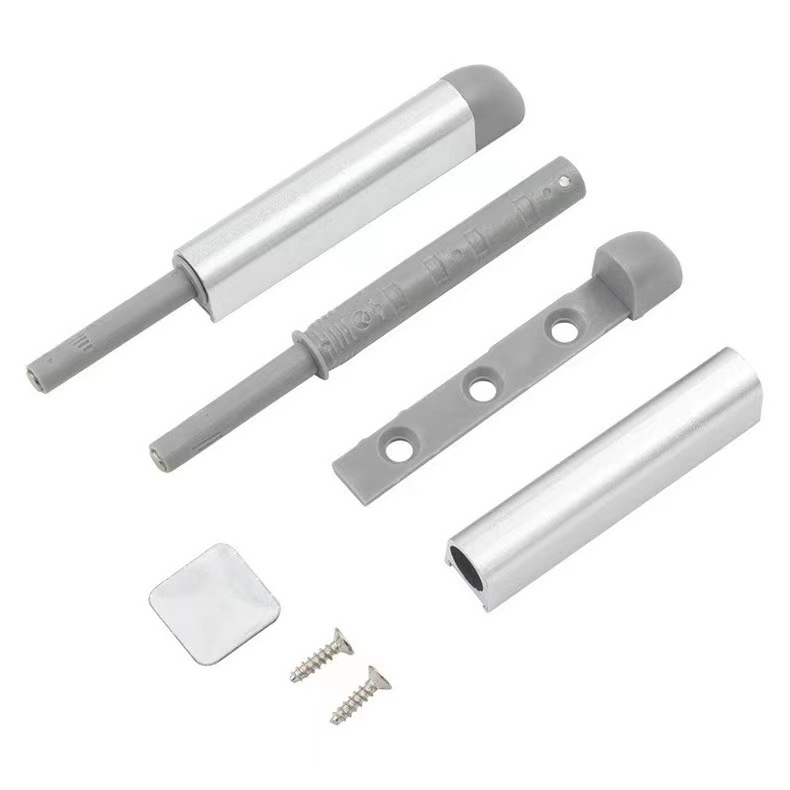 Aluminium ABS Push To Open System Push Release Magnetic Touch Latch for Cabinet Door Rubber Damper Cabinet Damper Buffer