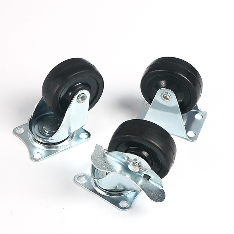 1.5 Inch 2 inch 2.5 inch 3 Inch Pu Office Chair Casters Heavy Duty Caster Wheels For All Floors Chair Wheels