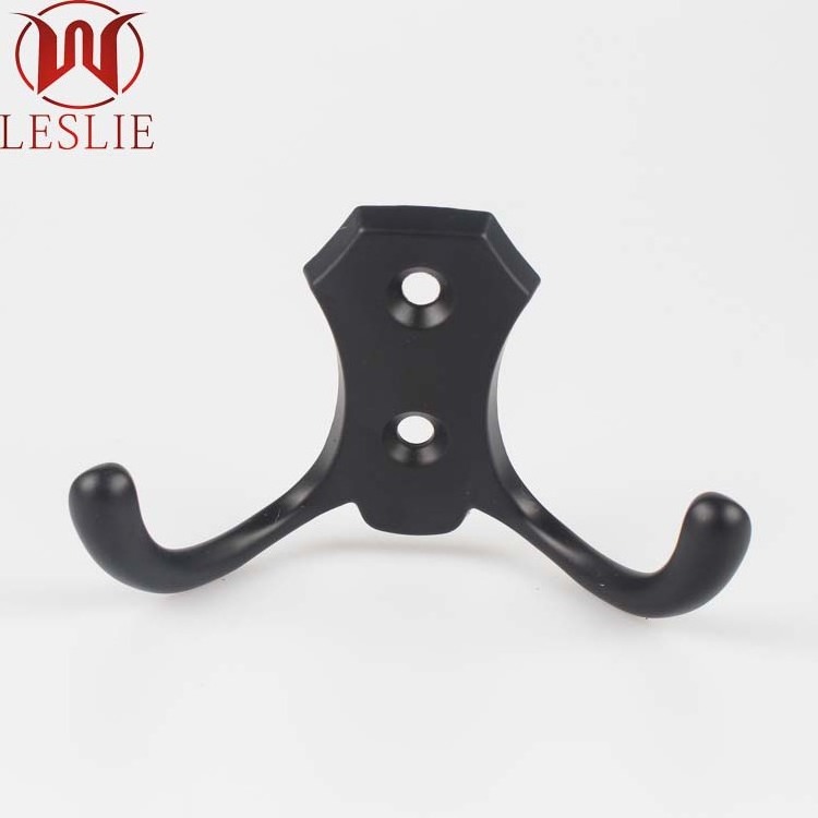 Zinc Alloy Small Decorative Double Coat Metal Hooks for Clothes Hanger other furniture hardware fittings furniture hardware