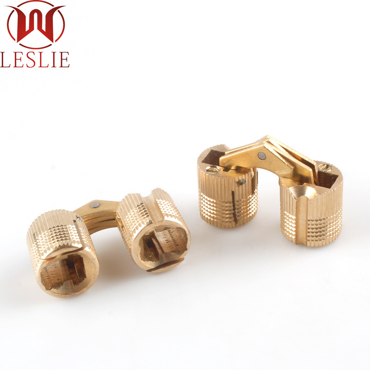 Manufacturer direct selling one-line brass hidden jewelry box hinge bucket type multi specification cylindrical hinge