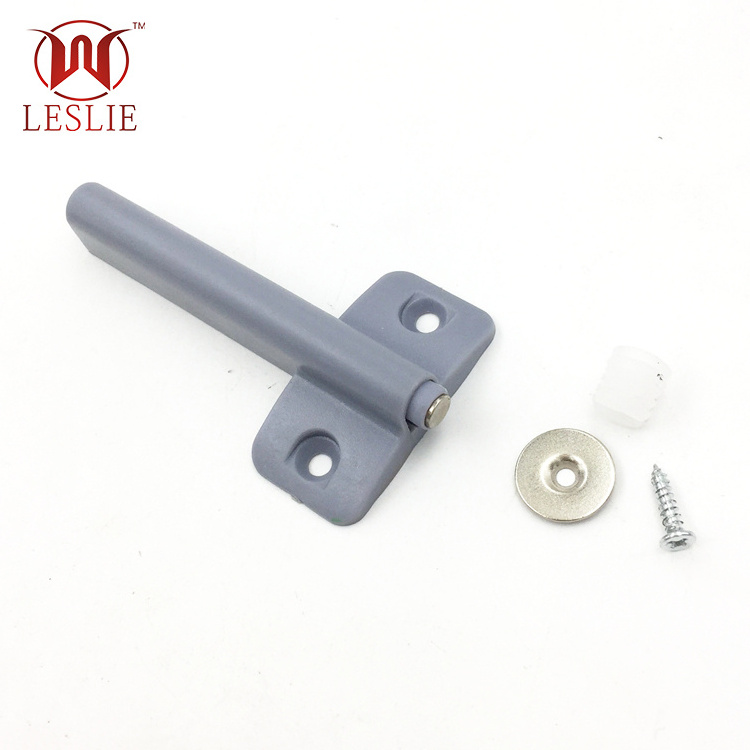 LESLIE Cabinet fittings pneumatic hydraulic sliding door damper Plastic Rebound Cabinet Door Support