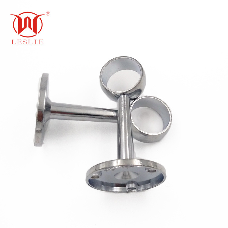 25mm Closet Lever Support Rod Holder Socket Bracket with Installation screws clothes rail support other furniture accessories