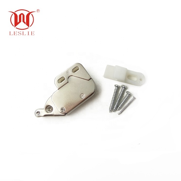 Mini Door Latch with Catch Spring Loaded Push Touch Release Latch for Cupboard Cabinets Door Furniture Hardware