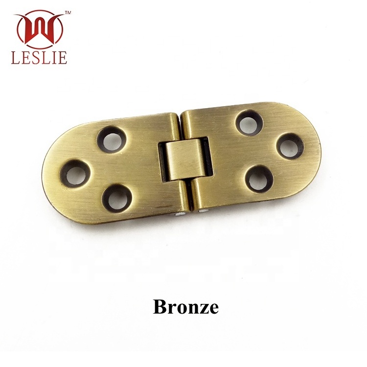 Bronze Color Butterfly Hidden Furniture Door Hinge Concealed Solid Brass Shelf Flap Hinge Cabinet Door Hinge