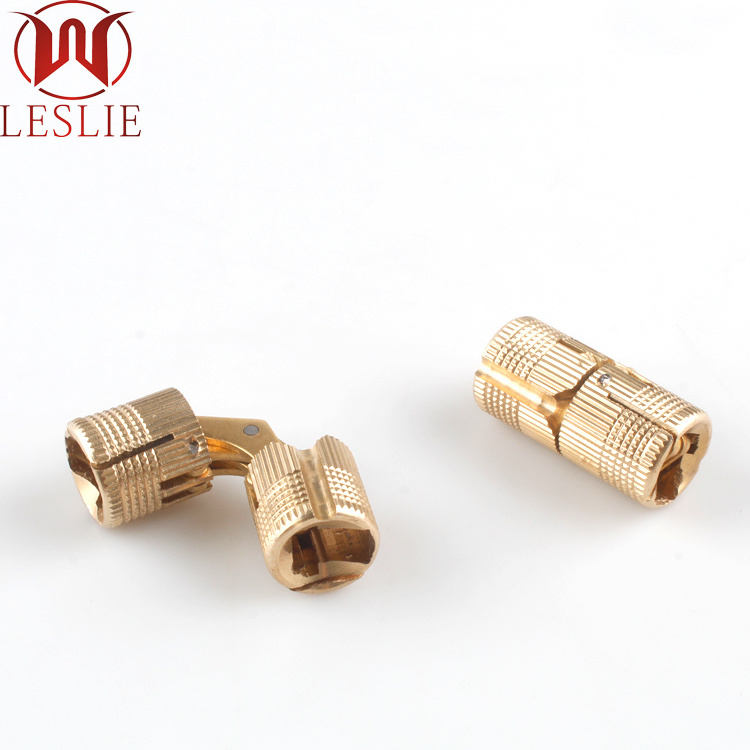 Manufacturer direct selling one-line brass hidden jewelry box hinge bucket type multi specification cylindrical hinge