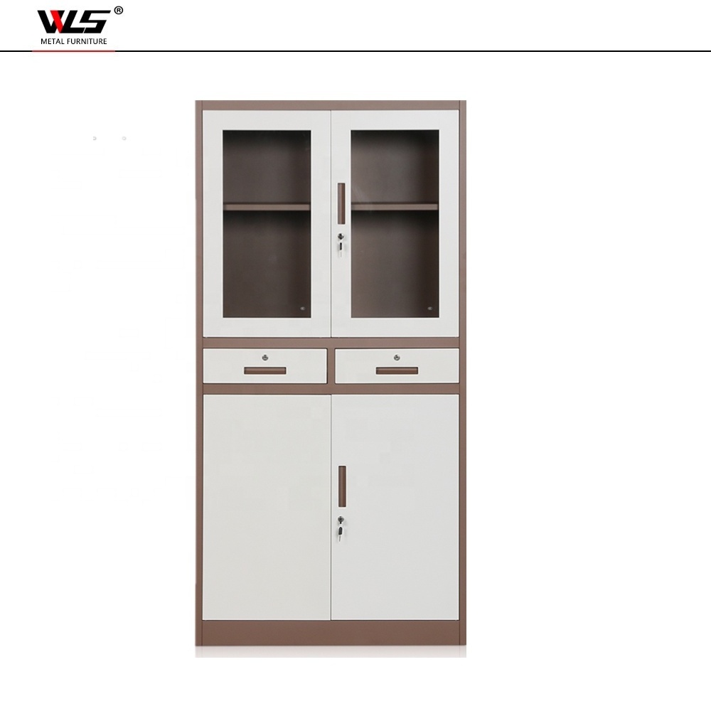 WLS Hot Sale Office Furniture  Steel File Cabinet  2 Drawer Lock Furniture  Storage Cabinet Metal Cupboard