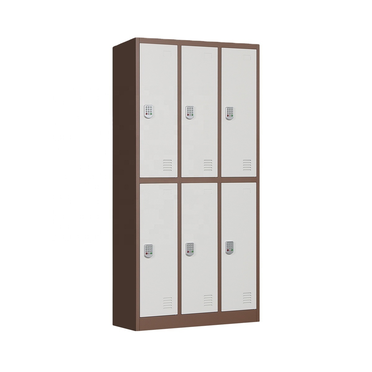 Wholesale metal 6 door gym office storage wardrobe Steel Locker