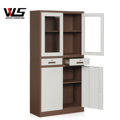 WLS Hot Sale Office Furniture  Steel File Cabinet  2 Drawer Lock Furniture  Storage Cabinet Metal Cupboard