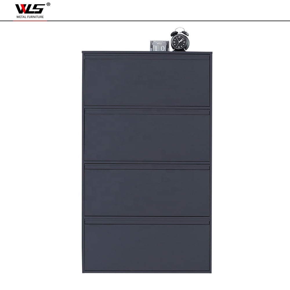 2024 Living Room Modern Narrow Steel Shoe Rack Metal Shoe Storage Cabinet