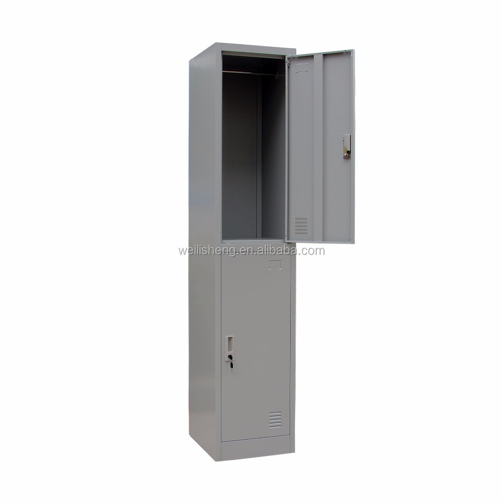 Small Double Door Steel Almirah Designs Metal Cabinet Clothes Locker With Price