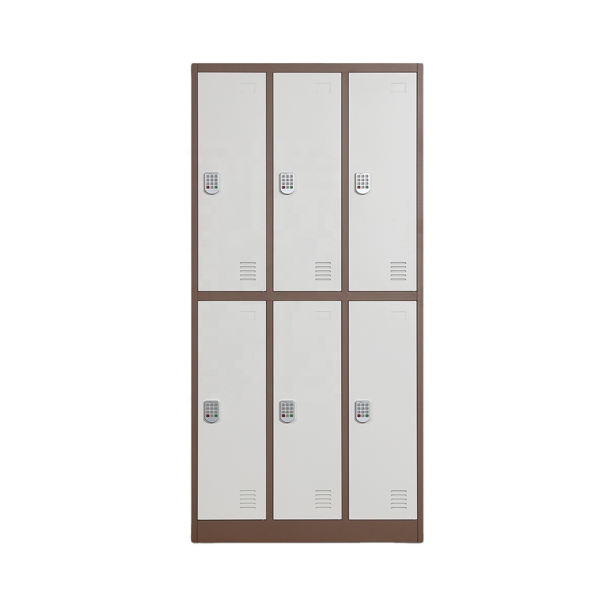 Wholesale metal 6 door gym office storage wardrobe Steel Locker