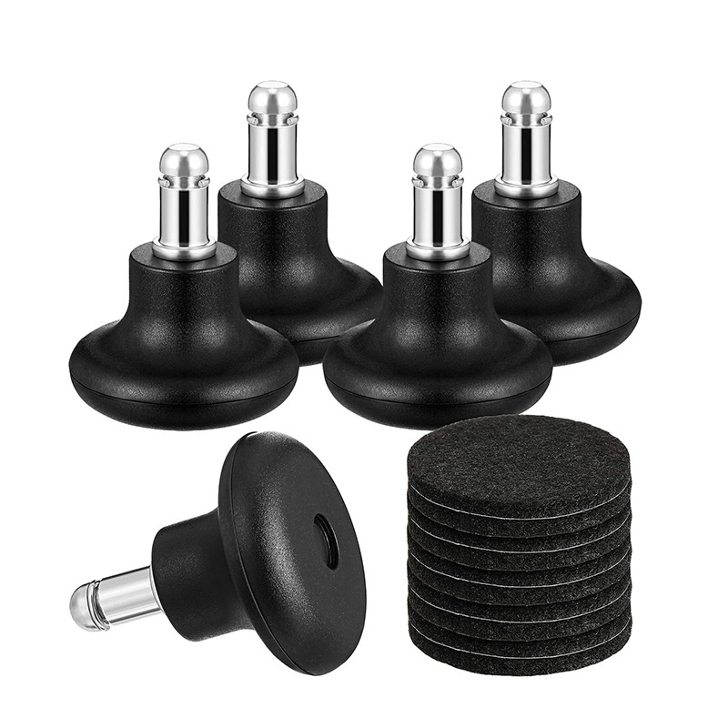 Chair Feet Wheel Stopper, Bell Glides Replacement Office Chair Caster Wheels to Fixed Stationary Castors