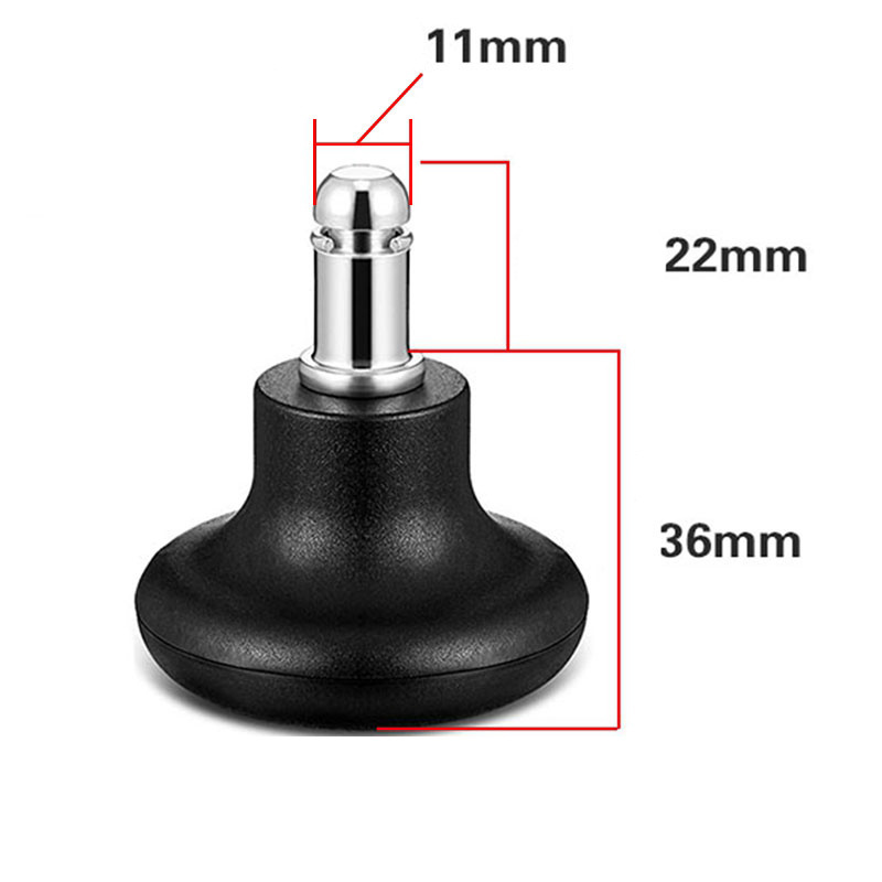 Chair Feet Wheel Stopper, Bell Glides Replacement Office Chair Caster Wheels to Fixed Stationary Castors