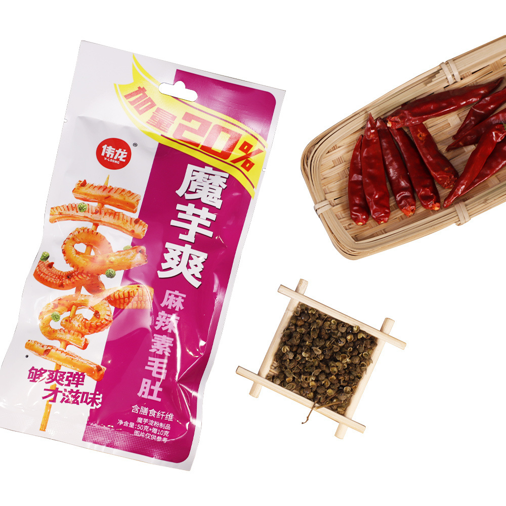 V-LOONG Latiao Hot And Spicy Flavor Strip Konjac Snack  Asian Chinese Snacks For Safari Outdoor Activity