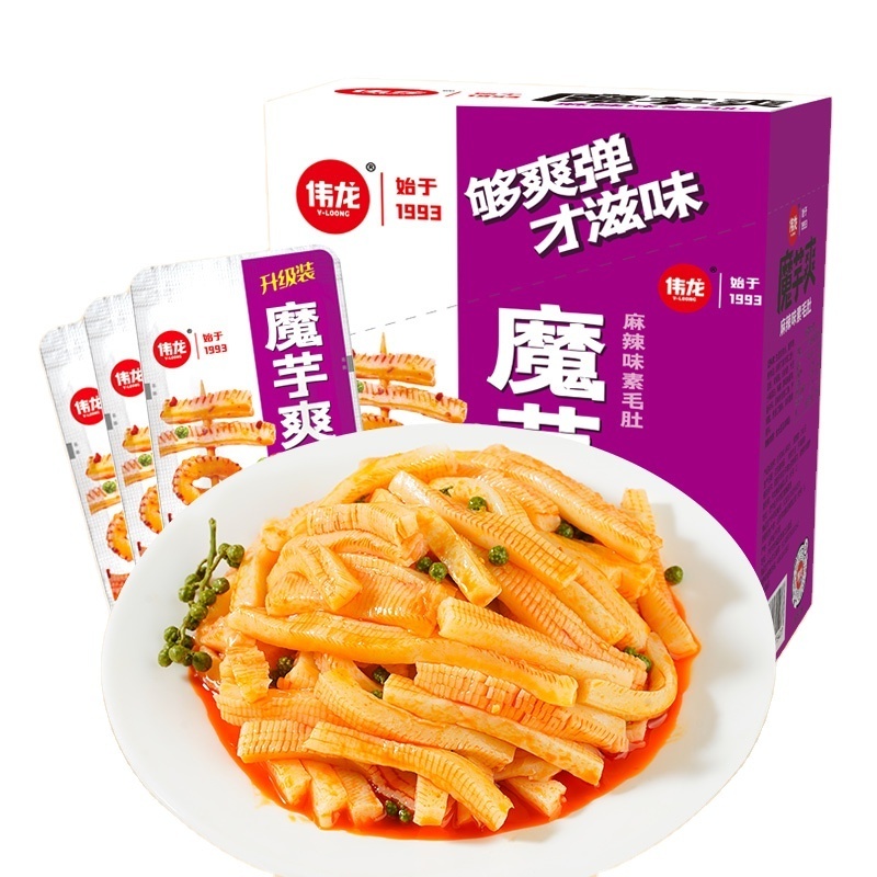 V-LOONG Latiao Hot And Spicy Flavor Strip Konjac Snack  Asian Chinese Snacks For Safari Outdoor Activity