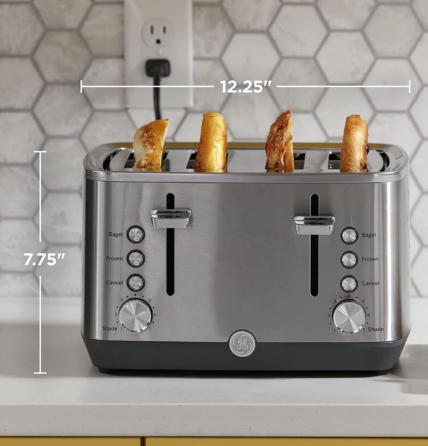 Retro Bagel Toaster with 7 Bread Shade Settings kettle and toaster set Toaster Machine