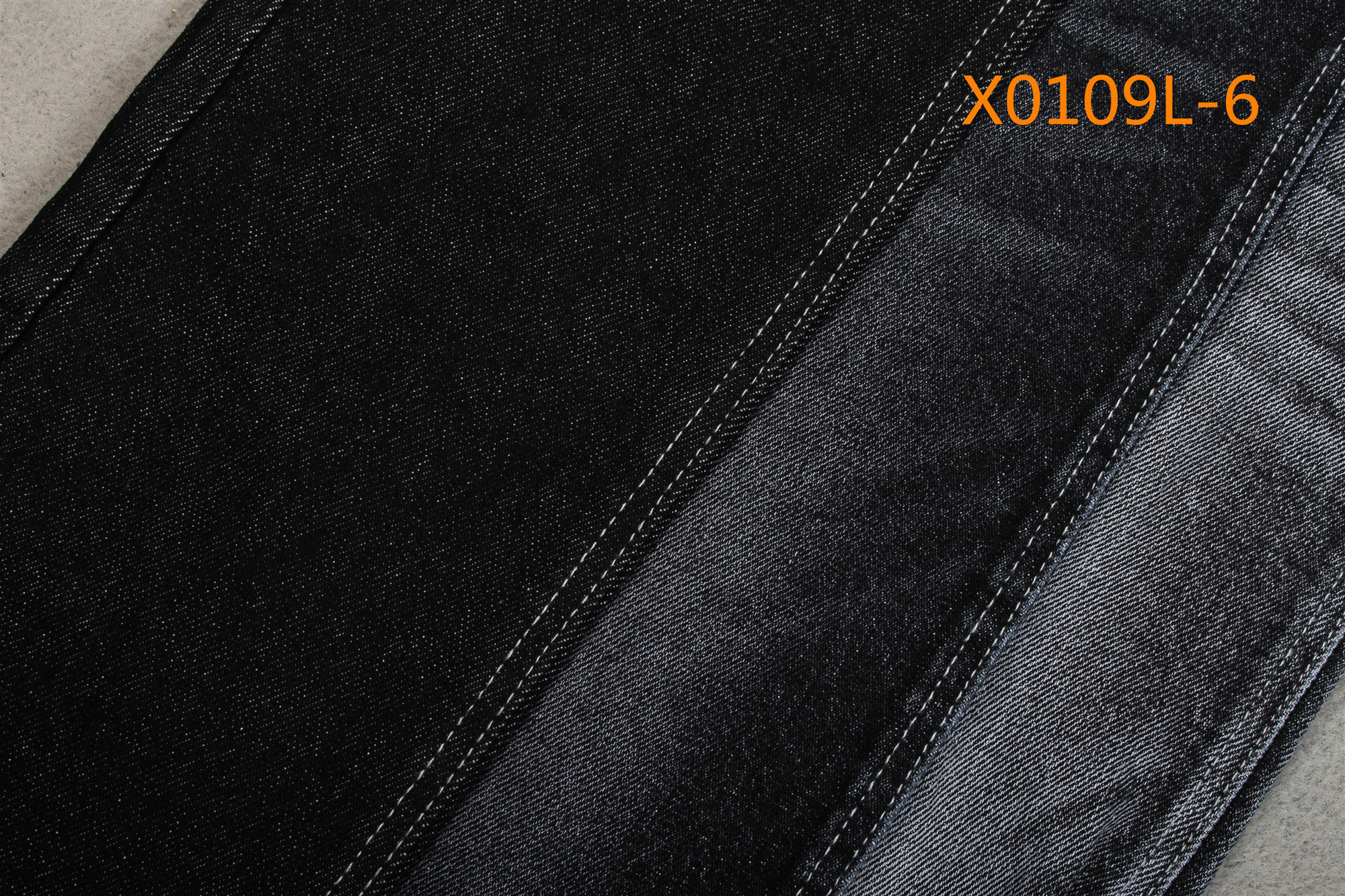 13 oz denim fabric 98% cotton 2% spandex  dark color for man  raw denim fabric wholesale from China GUANGDONG