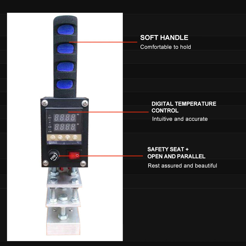 Heat Press Bronzing Logo Card Small Handheld Tire Hot Stamping Machine For Pvc