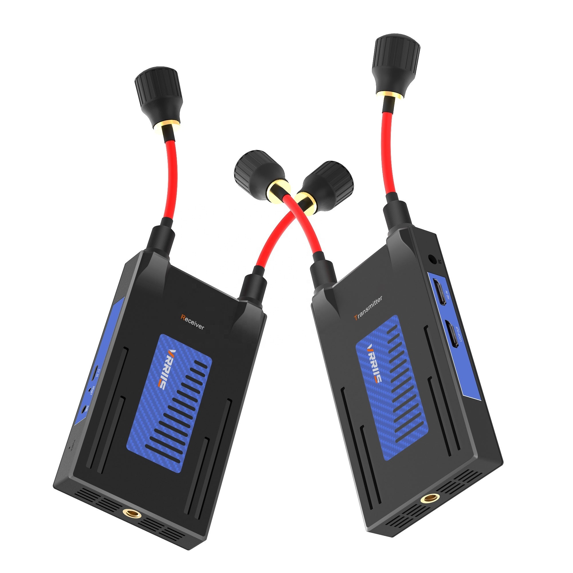 Audio Video Wireless Transmitter and Receiver 300M Range HD Transmission System for FPV Camera 1080P Output