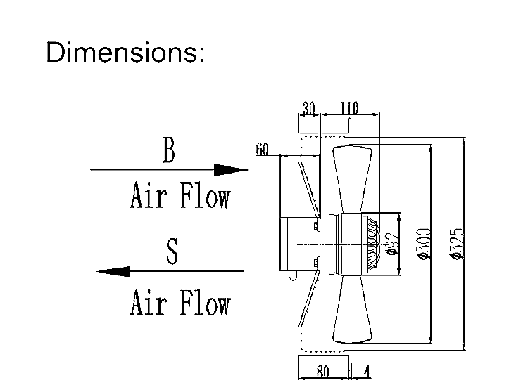 100/1000/10000/100000 cfm industrial exhaust fan made in China 1000 cfm exhaust fan