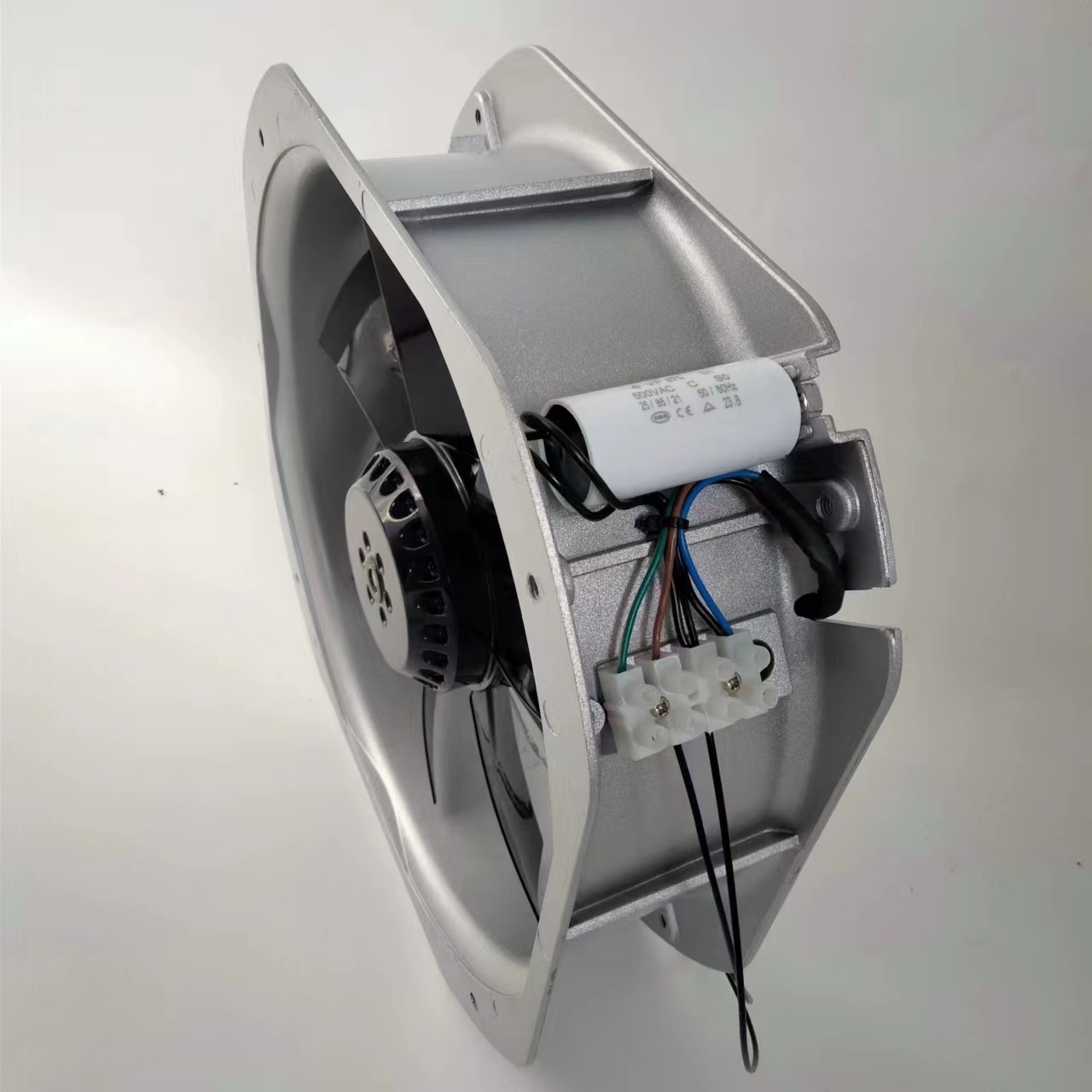 2700rpm 130W poultry farm industrial 250mm roof vertical frameless axial exhaust fan mixed flow fan