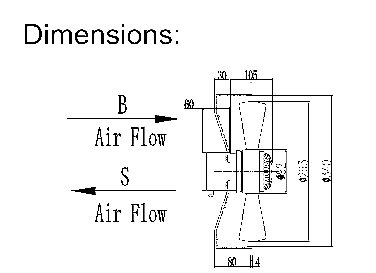 AC ventilation Motor Fan exhaust cooling fan Industrial Axial Flow fan with diameter 250mm