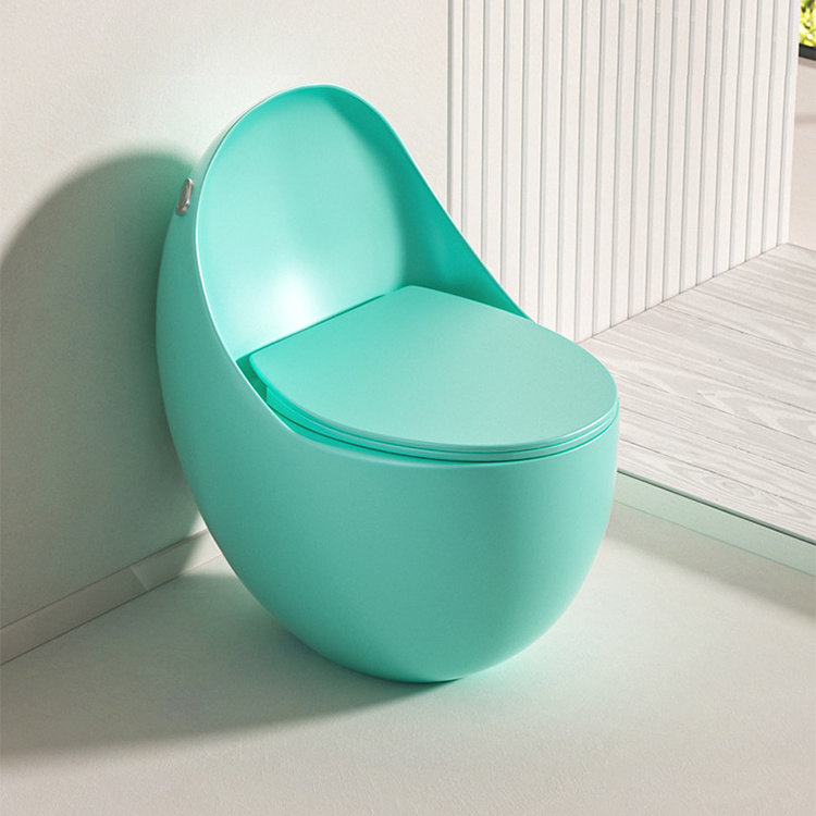 Unique Shape Design Bathroom Sanitary Ware Water Closet Commode Ceramic Siphon Colorful Toilet