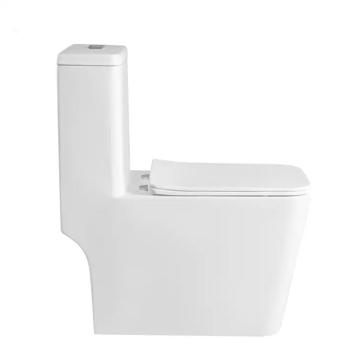 Philippine Sanitary Ware Price Cheap Commode Simple White Power Flushing One-piece Toilet For Sale