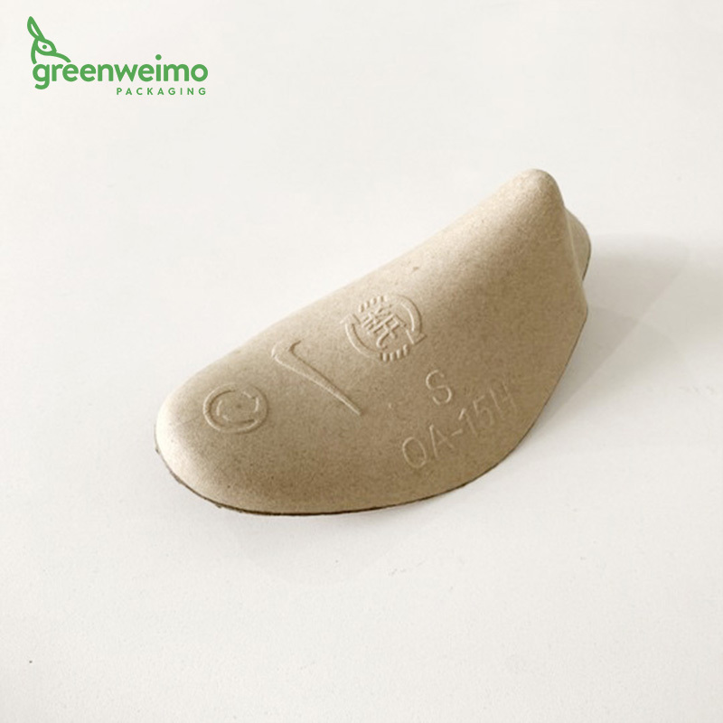 Moulded shoe trees paper pulp cardboard shoe inserts with  customized logo