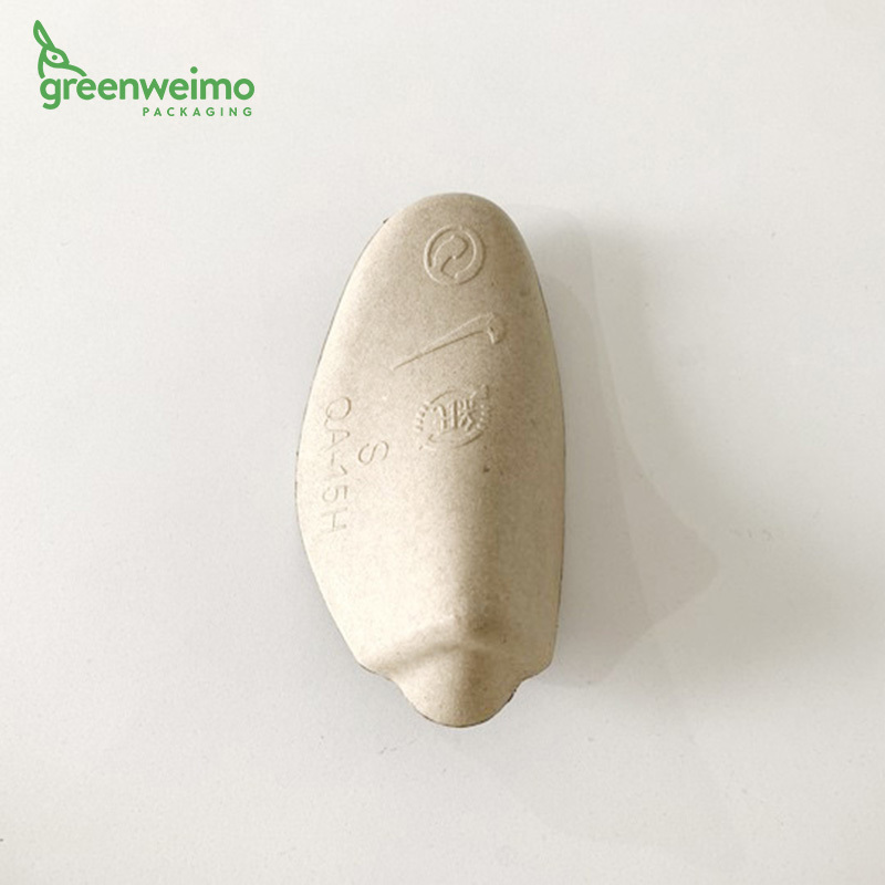 Moulded shoe trees paper pulp cardboard shoe inserts with  customized logo