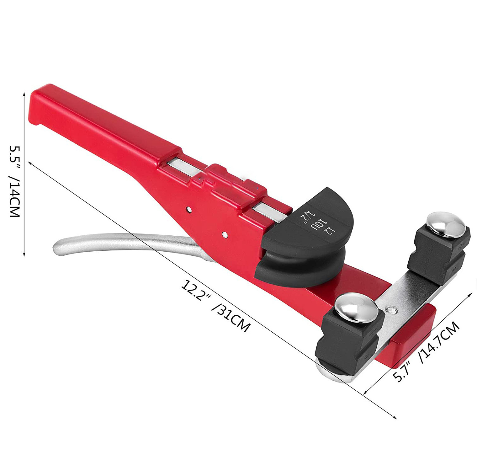 Tube Bender 1/4 to 7/8inch HVAC Bender 7 Heads Hydraulic Pipe Bender Copper 90 Degrees Multi-function Expander Tool Kit