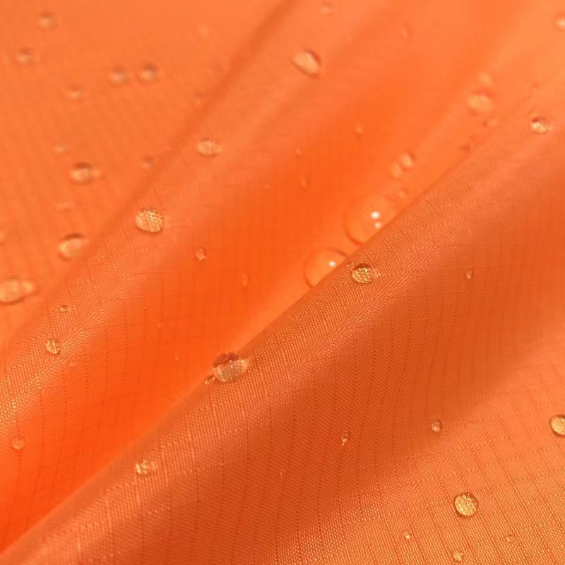 210T Waterproof Plaid Polyester Taffeta Fabric Kite Umbrella Shower Curtain Coated Fabric Thin and Light PU Dyed Fabric Woven