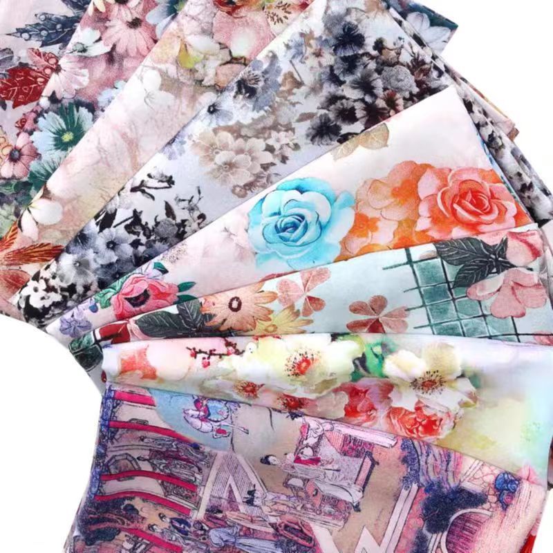 home textile microfiber fabric digital  print  disperse print flat screen print fabric floral design bed sheet fabric