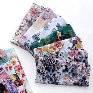 home textile microfiber fabric digital  print  disperse print flat screen print fabric floral design bed sheet fabric