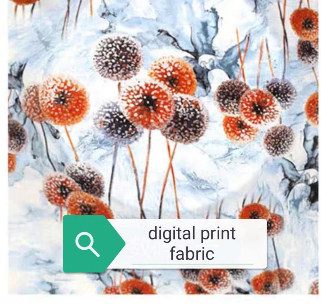 home textile microfiber fabric digital  print  disperse print flat screen print fabric floral design bed sheet fabric